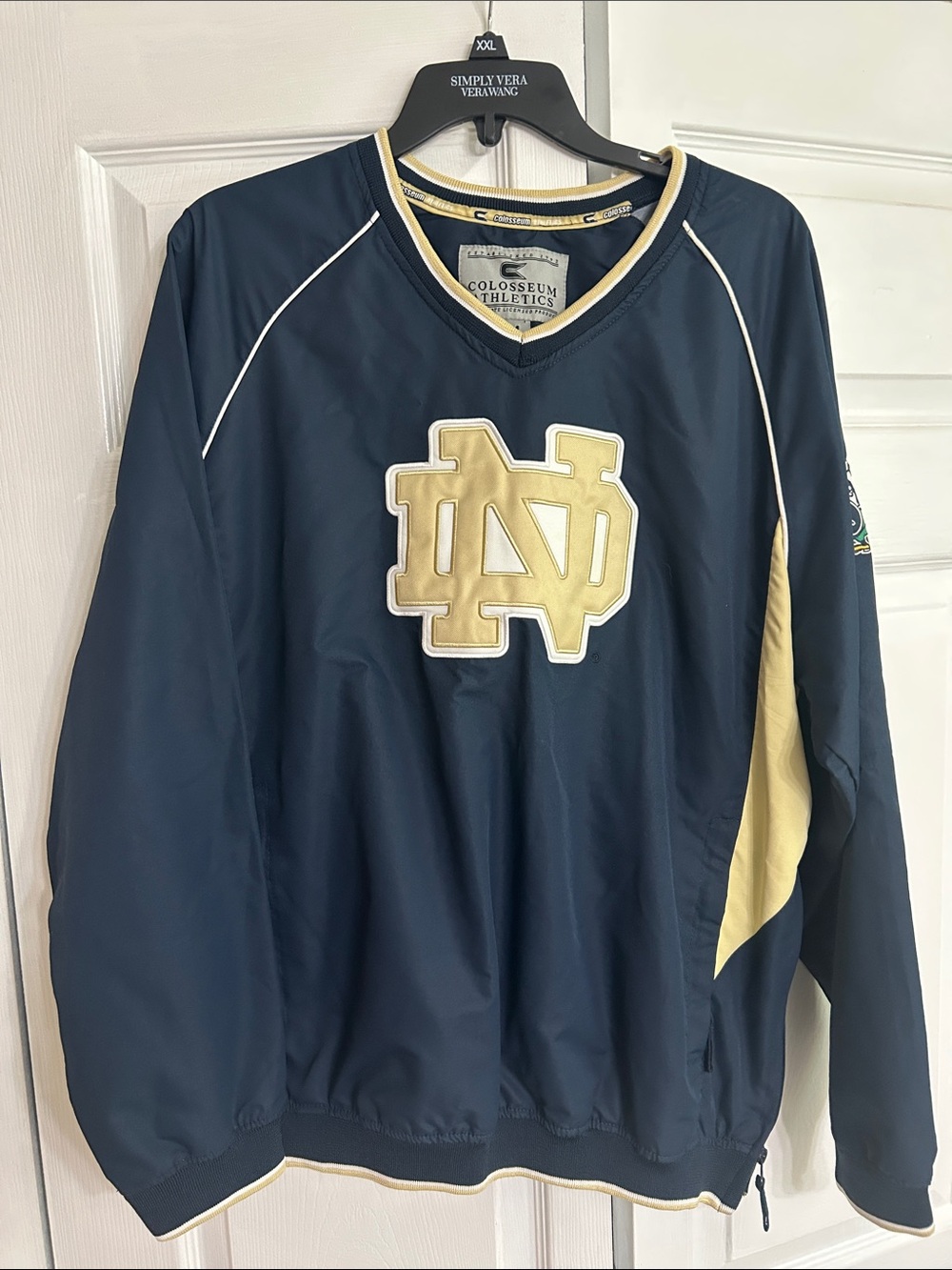NWOT Colosseum Navy & Gold V-Neck Pullover jacket